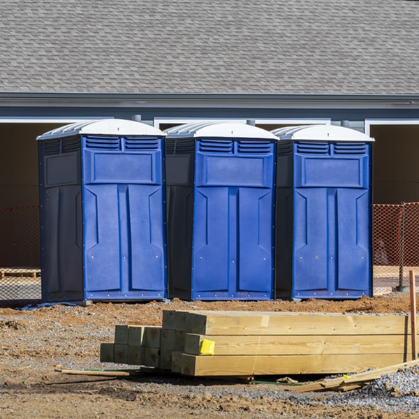 are there any restrictions on where i can place the porta potties during my rental period in Gum Spring